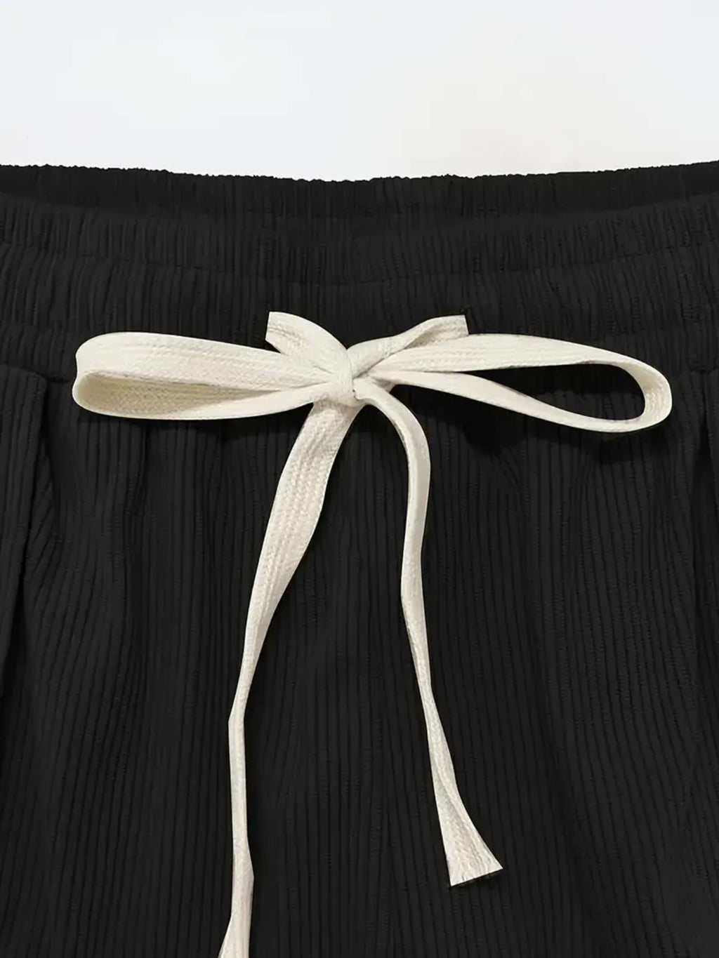 Calça Masculina Wide Leg em Veludo Cotelê Preto – Estilo Super Solto